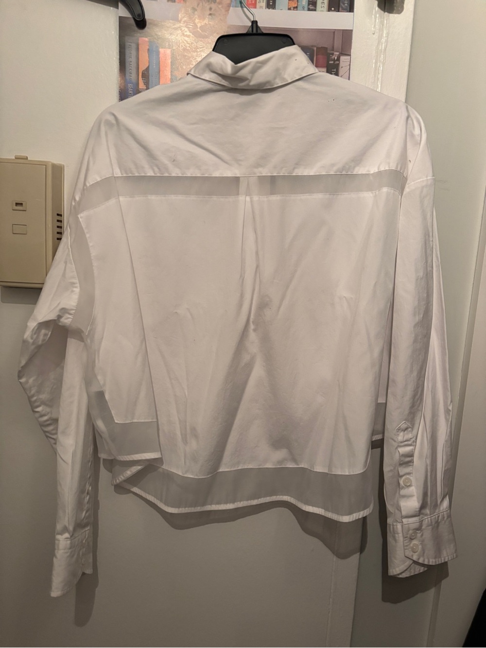 Rag & Bone cropped shirt with sheer paneling - Picture 2 of 4